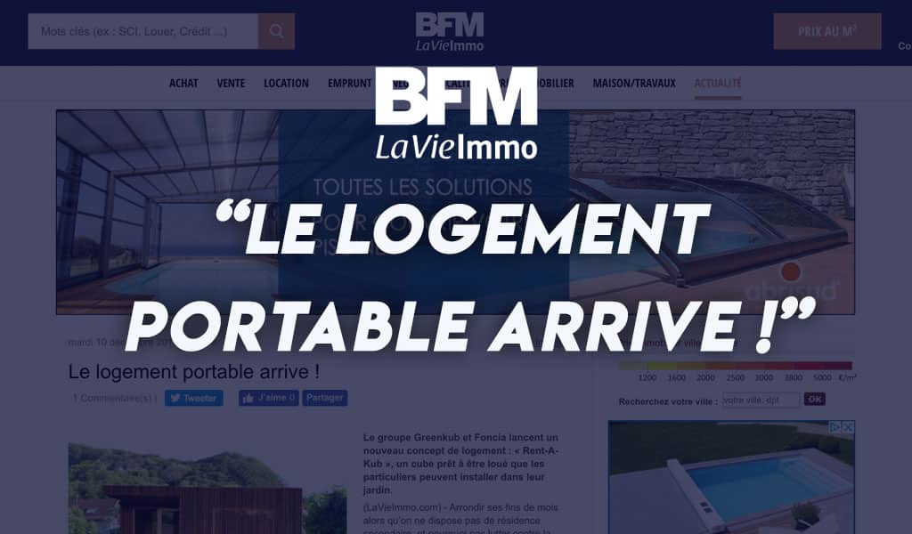 Le logement portable arrive !