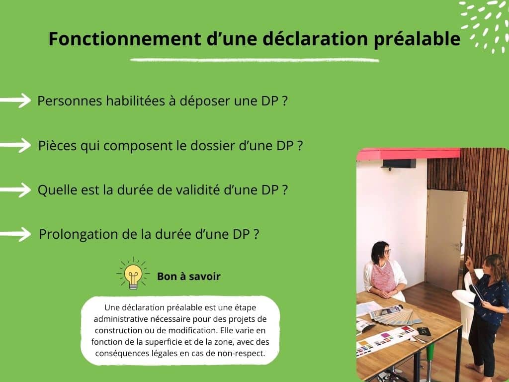 Fonctionnement d'une déclaration préalable de travaux