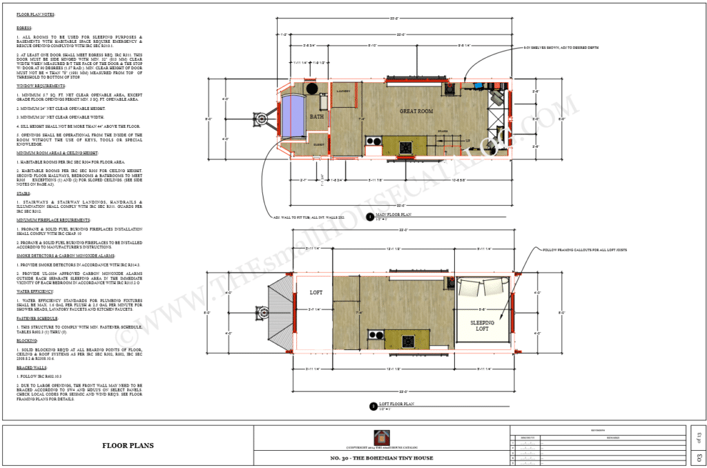 plan dimensions maximales tiny house