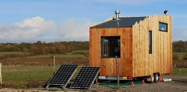 panneaux solaires pour chauffage éléctrique de tiny house