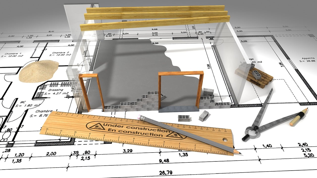 Plan Pool house