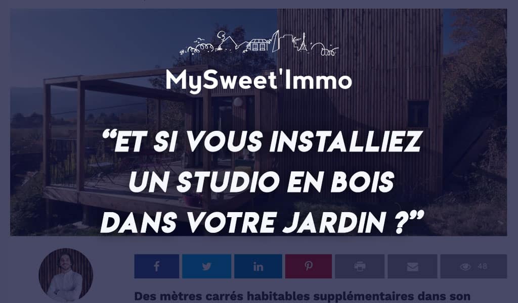 Et si vous installiez un studio en bois dans votre jardin ?