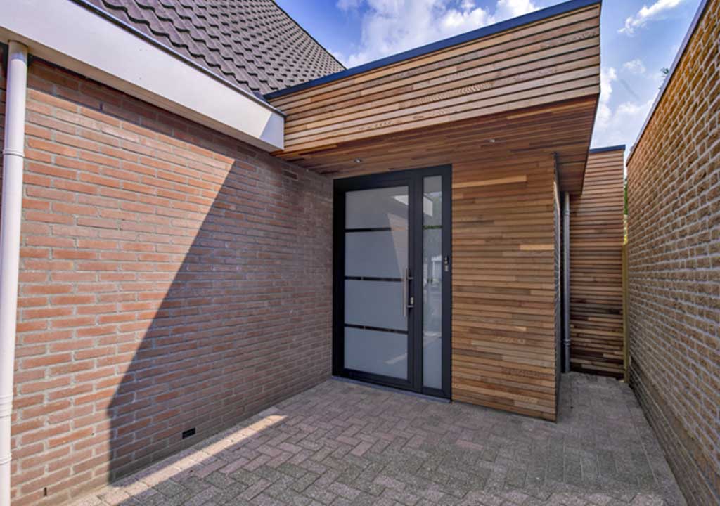 Extension maison moderne en bois