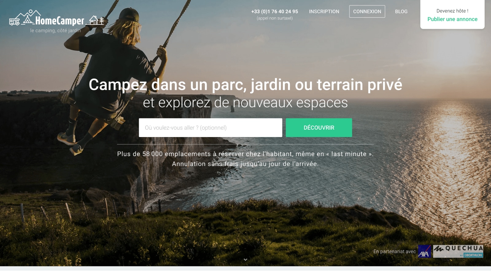 Site internet de home camper